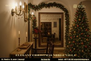 Decoratiuni de Craciun ce evocă eleganța interbelică la Eko Group Vila în cadrul expoziției «Crăciunul anilor ’30»